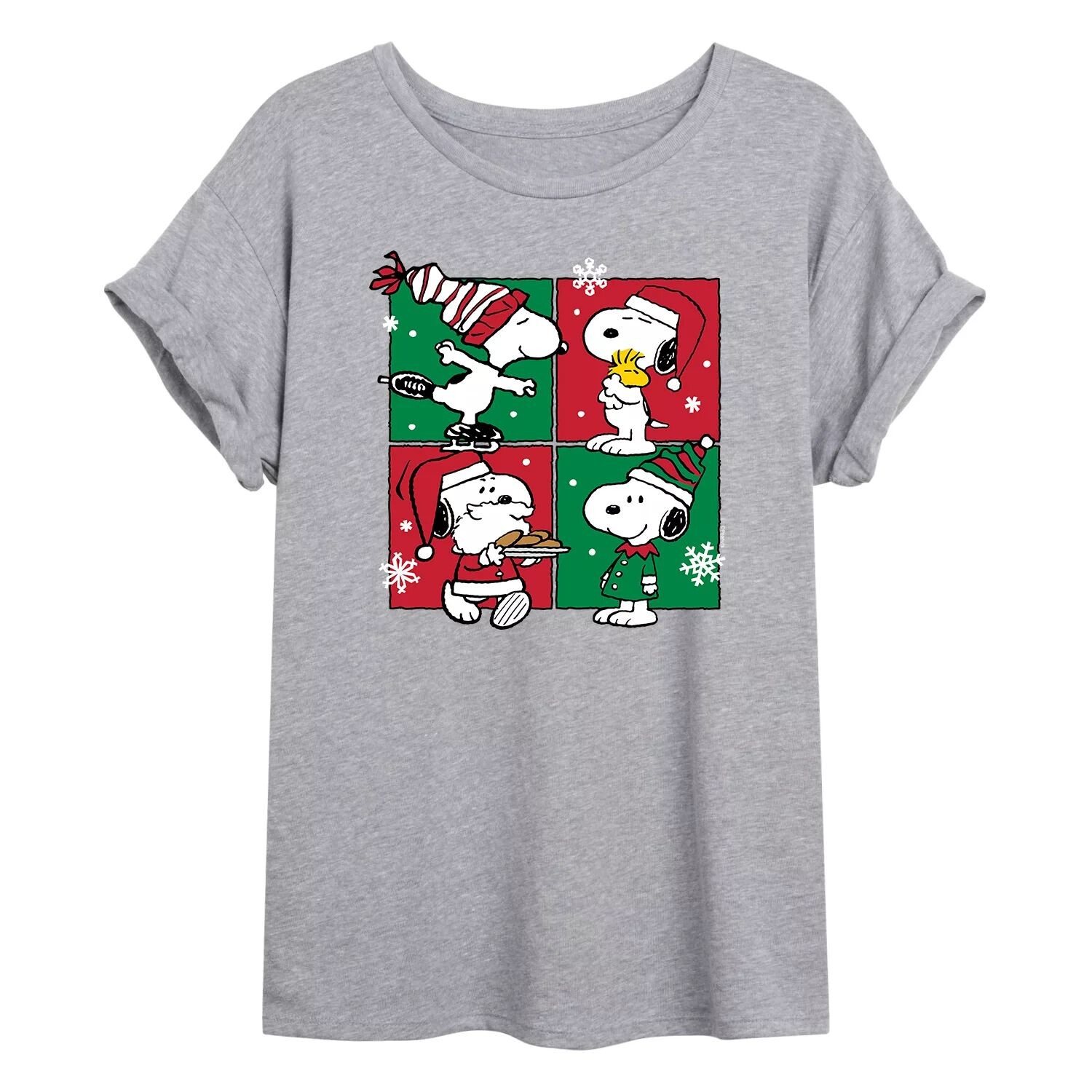 Размерная футболка с рисунком Juniors' Peanuts Snoopy Christmas Shots Licensed Character
Размерная футболка с рисунком Juniors' Peanuts Snoopy Christmas Shots Licensed Character