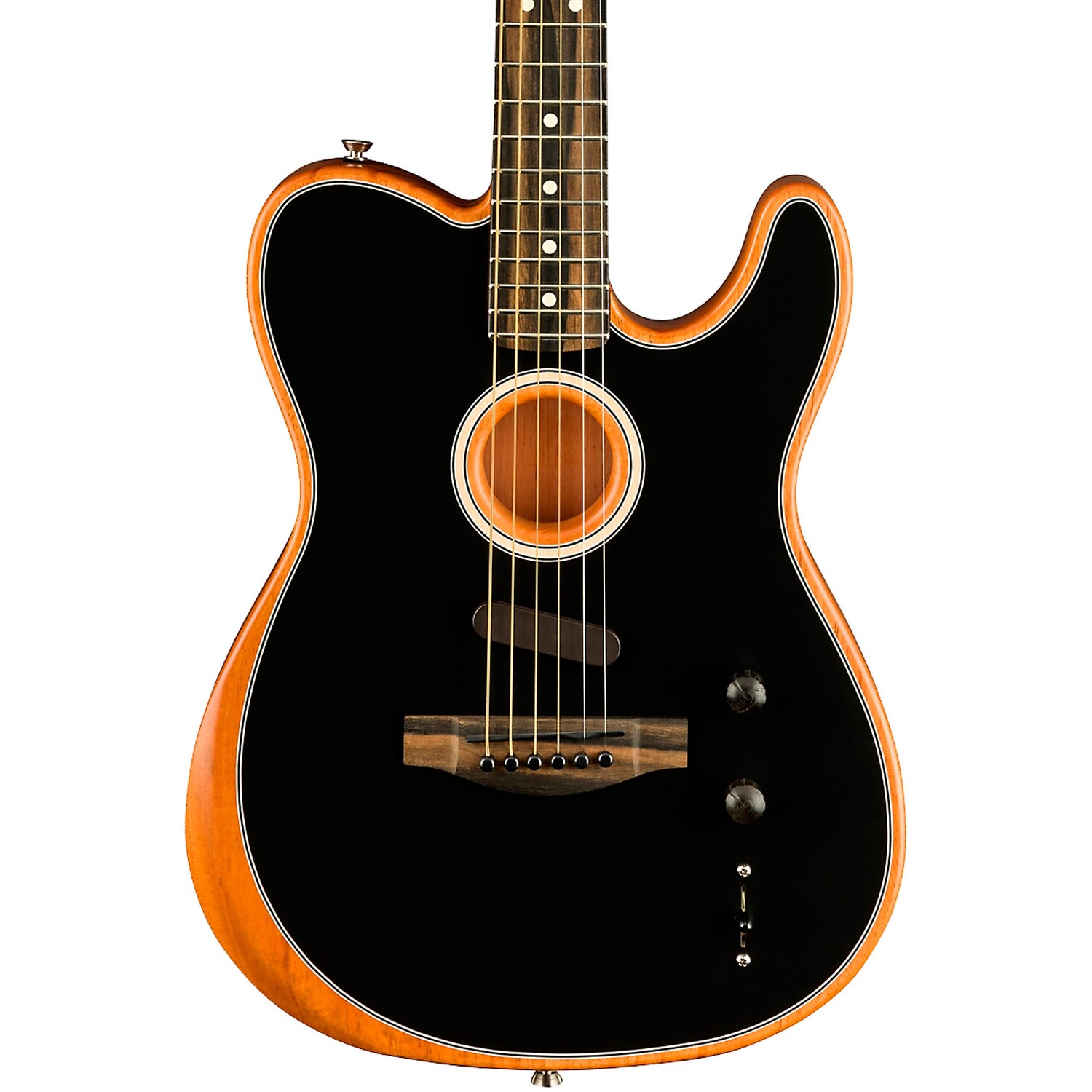 Акустическая-электрическая гитара Fender American Acoustasonic Telecaster Ebony, черная
Акустическая-электрическая гитара Fender American Acoustasonic Telecaster Ebony, черная