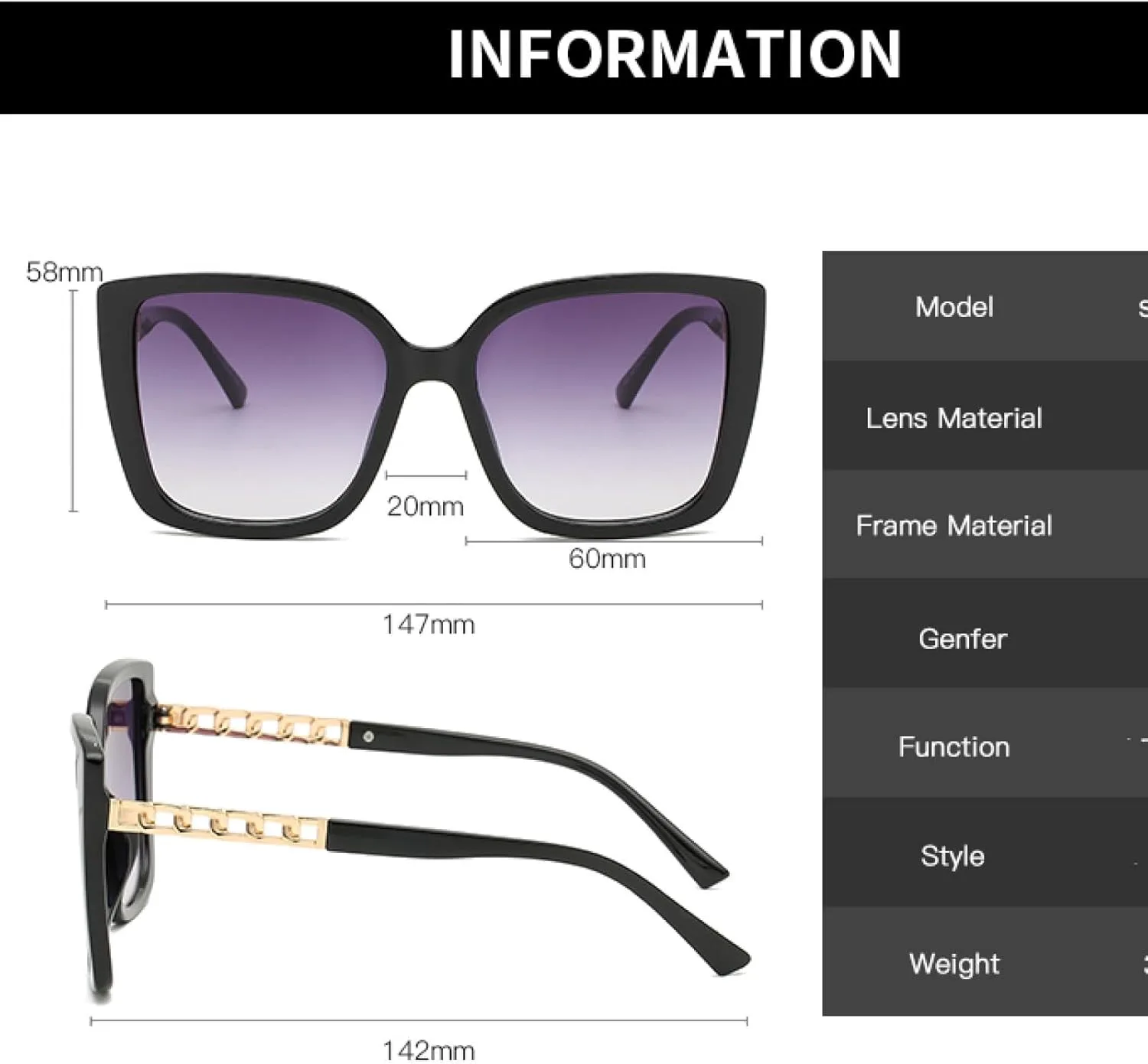 Модные солнцезащитные очки большого размера для женщин, винтажные солнцезащитные очки в крупной оправе, роскошные очки для украшения дома и улицы TKKTLLT, Purple
Модные солнцезащитные очки большого размера для женщин, винтажные солнцезащитные очки в крупной оправе, роскошные очки для украшения дома и улицы TKKTLLT, Purple