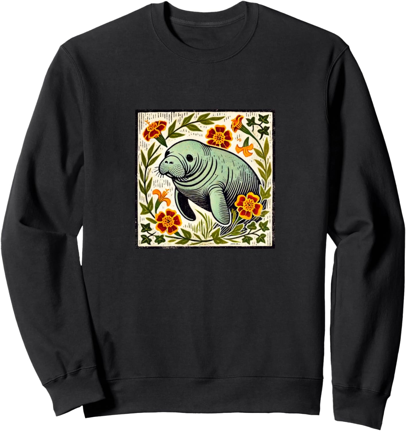 Толстовка с изображением ламантина и цветочным принтом на тему пляжа Floridians Snugg, черный
Толстовка с изображением ламантина и цветочным принтом на тему пляжа Floridians Snugg, черный