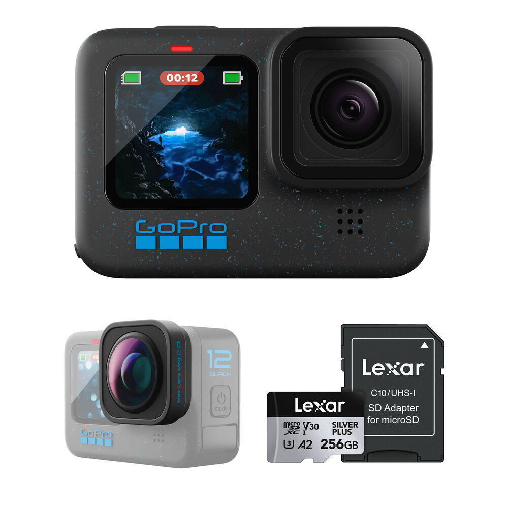 GoPro HERO12 Black с Max Lens Mod 2.0
GoPro HERO12 Black с Max Lens Mod 2.0