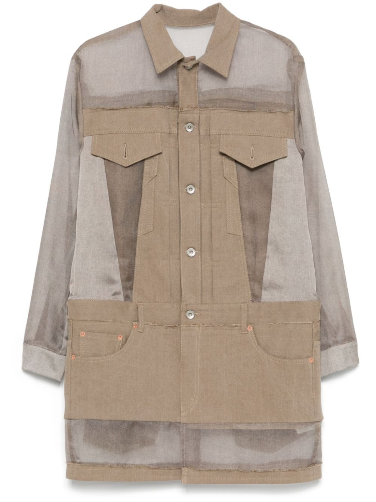 Sacai платье мини со вставками, коричневый
Sacai платье мини со вставками, коричневый