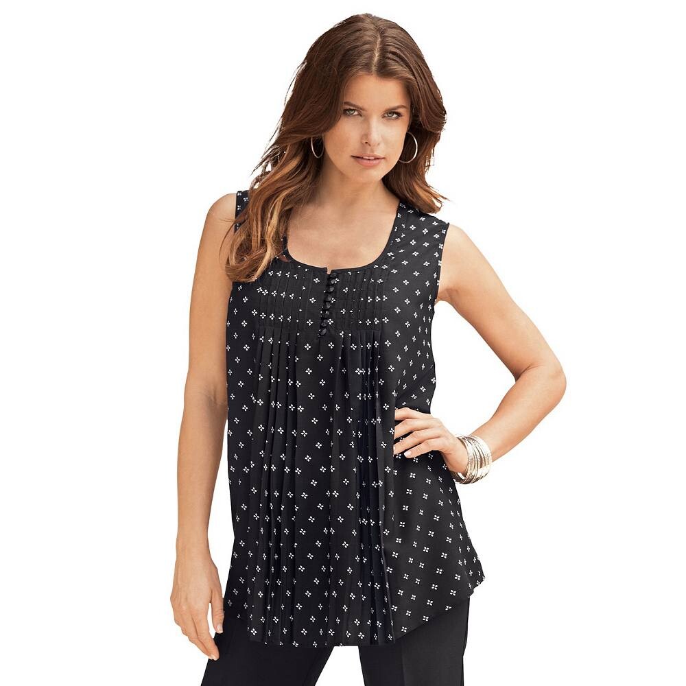 Женская плиссированная майка больших размеров Roaman Roaman's, цвет Black White Medallion
Женская плиссированная майка больших размеров Roaman Roaman's, цвет Black White Medallion