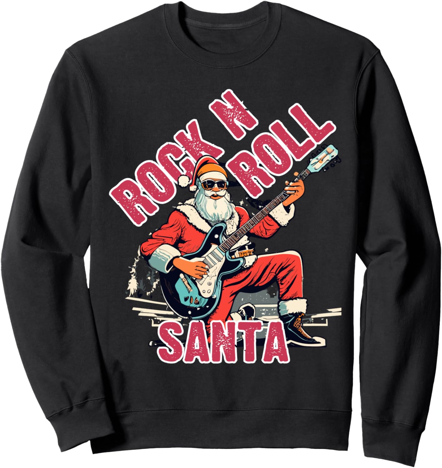 Рождественская рок-н-ролльная толстовка с Сантой, играющим на гитаре Rock N Roll Christmas Gifts, черный
Рождественская рок-н-ролльная толстовка с Сантой, играющим на гитаре Rock N Roll Christmas Gifts, черный