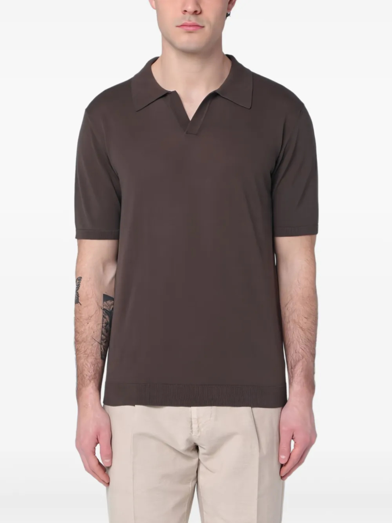 Футболка из джерси Roberto Collina, коричневый 
Футболка из джерси Roberto Collina, коричневый