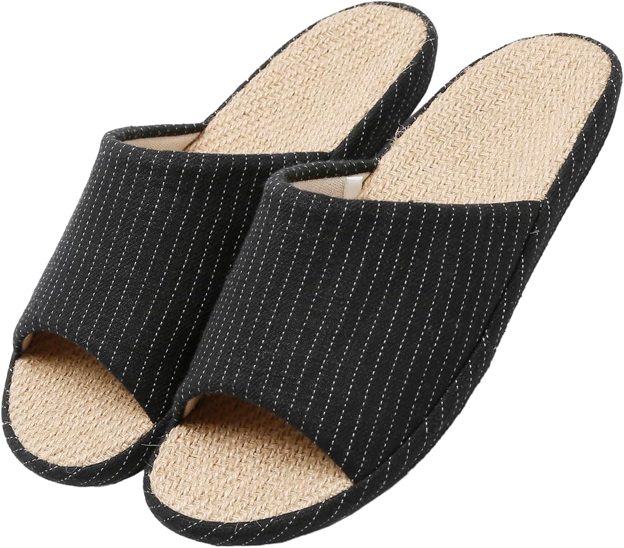 Женские домашние тапочки MAGILONA, летние, с открытым носком, татами из соломы, мужские комнатные туфли, спальня, льняные, легкие, тихие тапочки, черный
Женские домашние тапочки MAGILONA, летние, с открытым носком, татами из соломы, мужские комнатные туфли, спальня, льняные, легкие, тихие тапочки, черный