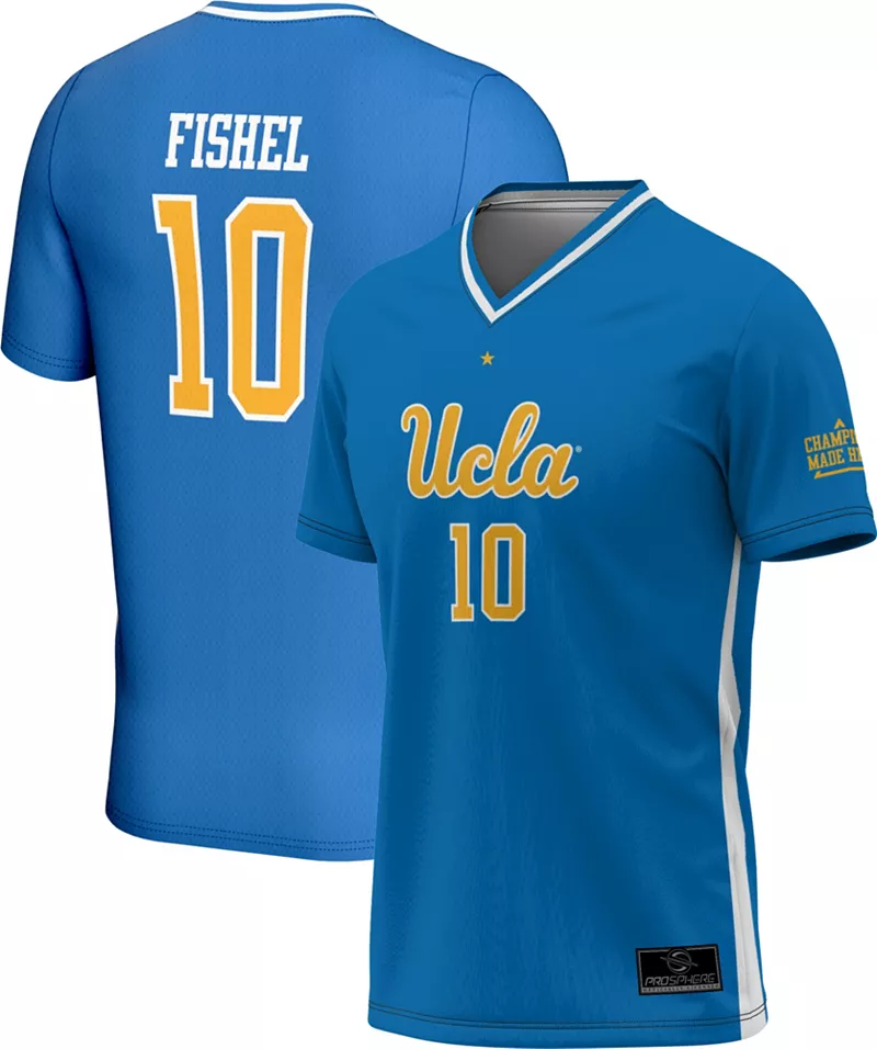 Молодежная футбольная майка Миа Фишел UCLA Bruins # 10 True Blue, полная сублимированная копия футбольного джерси с возвратом ProSphere
Молодежная футбольная майка Миа Фишел UCLA Bruins # 10 True Blue, полная сублимированная копия футбольного джерси с возвратом ProSphere