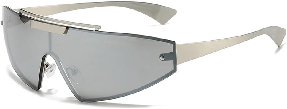 Мужские солнцезащитные очки ретро "кошачий глаз", цельные, градиентное зеркальное покрытие, UV400; женские спортивные солнцезащитные очки панк HVTVTLA, Silver Silver Mirror
Мужские солнцезащитные очки ретро "кошачий глаз", цельные, градиентное зеркальное покрытие, UV400; женские спортивные солнцезащитные очки панк HVTVTLA, Silver Silver Mirror