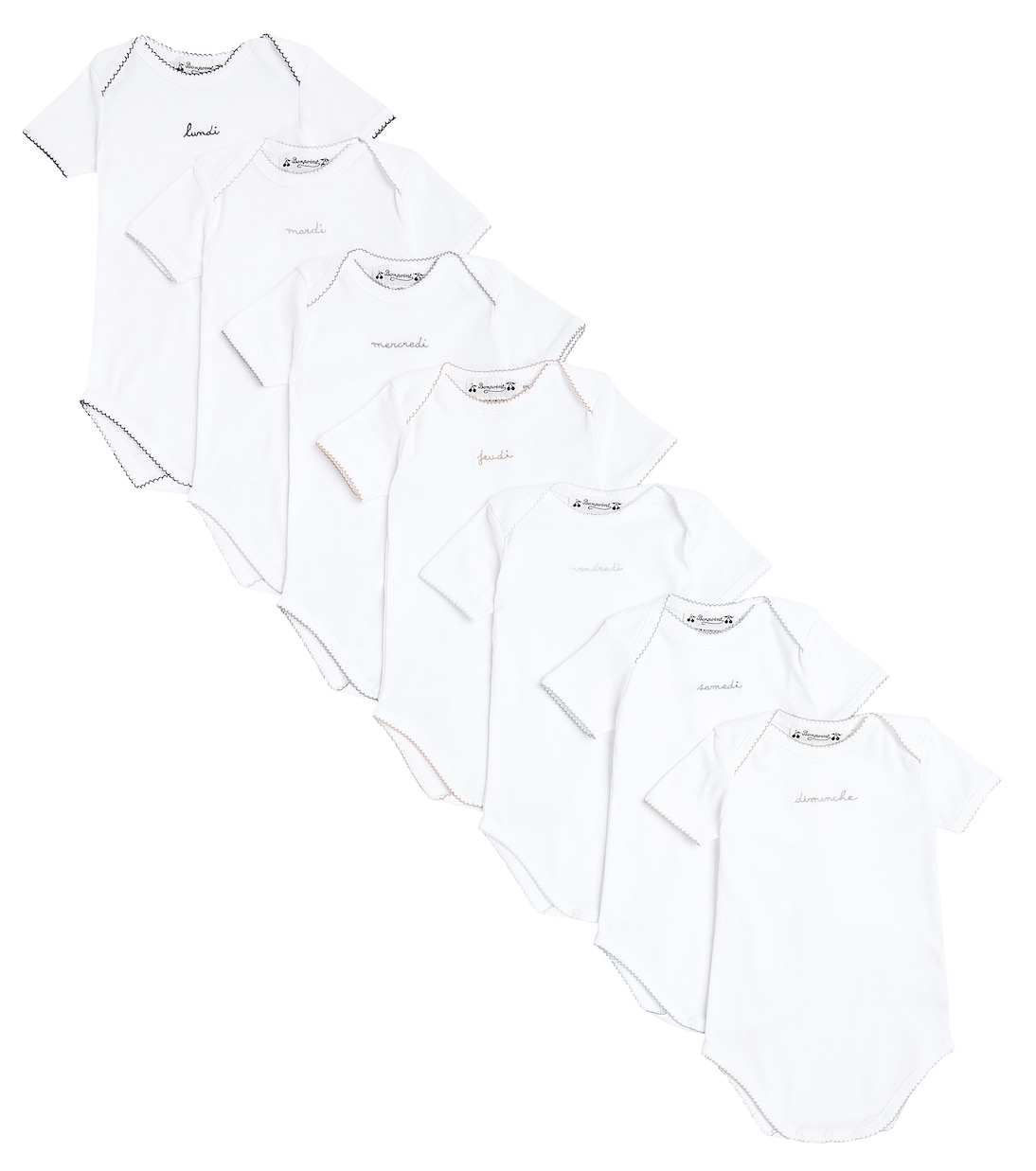 Комплект из 7 боди из хлопкового трикотажа с принтом для младенцев Bonpoint, белый
Комплект из 7 боди из хлопкового трикотажа с принтом для младенцев Bonpoint, белый