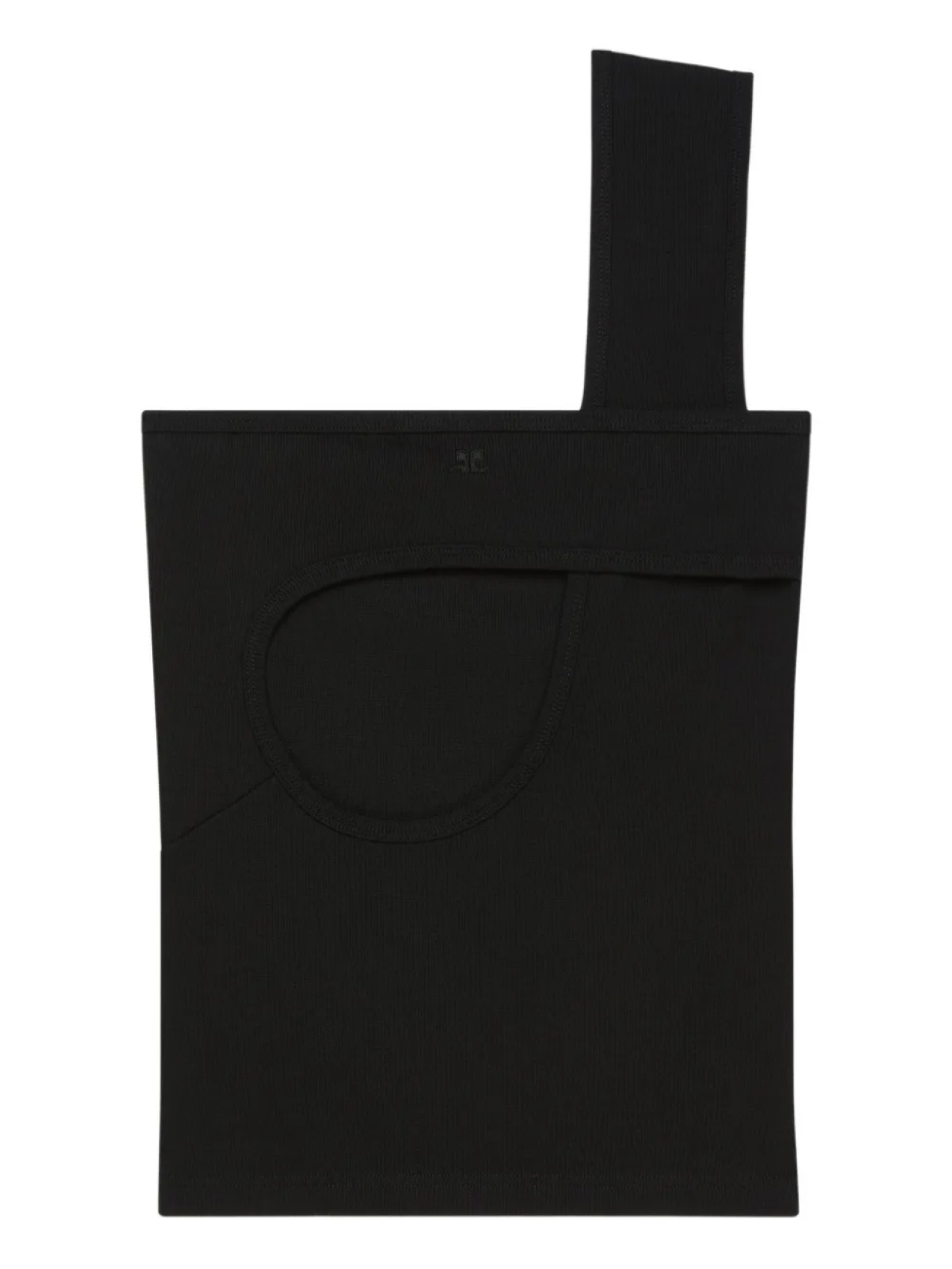 Топ Courrèges с вырезом в рубчик, черный
Топ Courrèges с вырезом в рубчик, черный