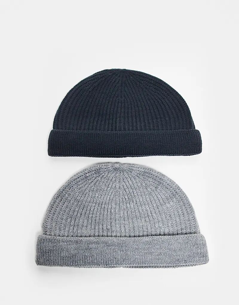 ONLY & SONS 2 рыболовные шапки-бини черного и угольного цветов
ONLY & SONS 2 рыболовные шапки-бини черного и угольного цветов