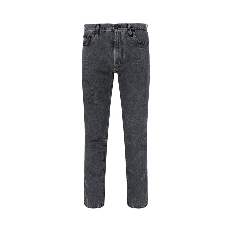 Джинсы Off-White Diag Pocket Slim Jeans, серый 
Джинсы Off-White Diag Pocket Slim Jeans, серый