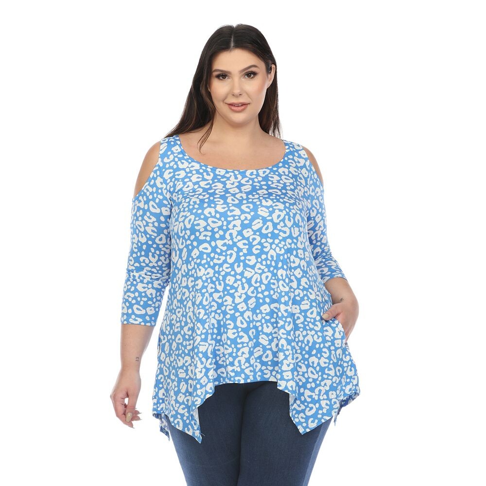 Туника больших размеров с леопардовым принтом и открытыми плечами WM Fashion, цвет Blue Leopard
Туника больших размеров с леопардовым принтом и открытыми плечами WM Fashion, цвет Blue Leopard