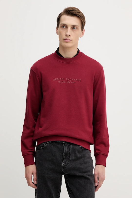 Хлопковая толстовка Armani Exchange, бордовый
Хлопковая толстовка Armani Exchange, бордовый