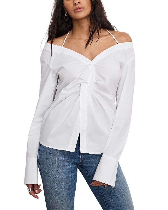 Рубашка из поплина с открытыми плечами Good American, белый
Рубашка из поплина с открытыми плечами Good American, белый