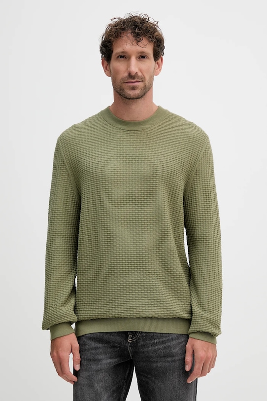 Хлопковый свитер Boss, зеленый
Хлопковый свитер Boss, зеленый