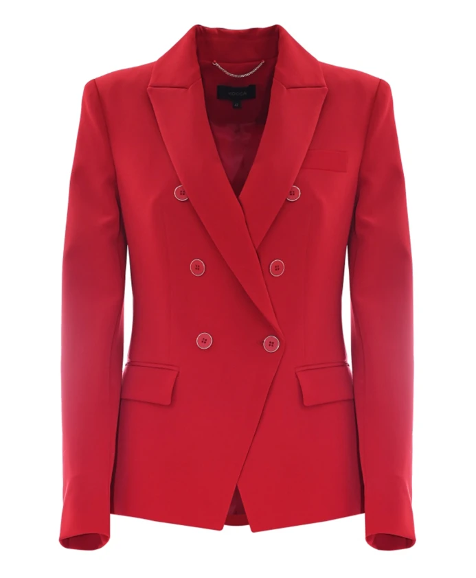 Двубортный пиджак в металлическом каркасе Kocca, красный
Двубортный пиджак в металлическом каркасе Kocca, красный