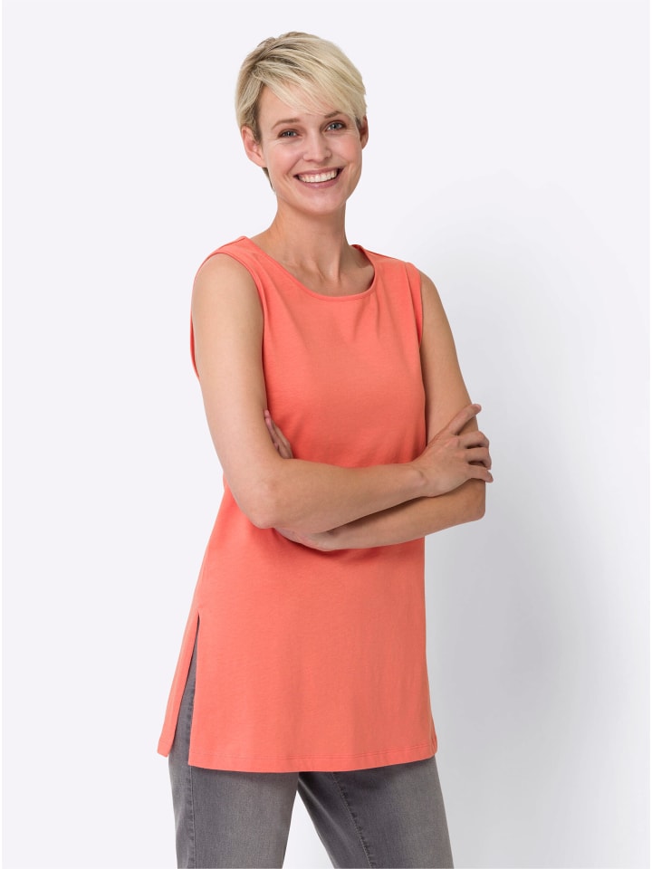 Топ Sieh an!, коралловый
Топ Sieh an!, коралловый