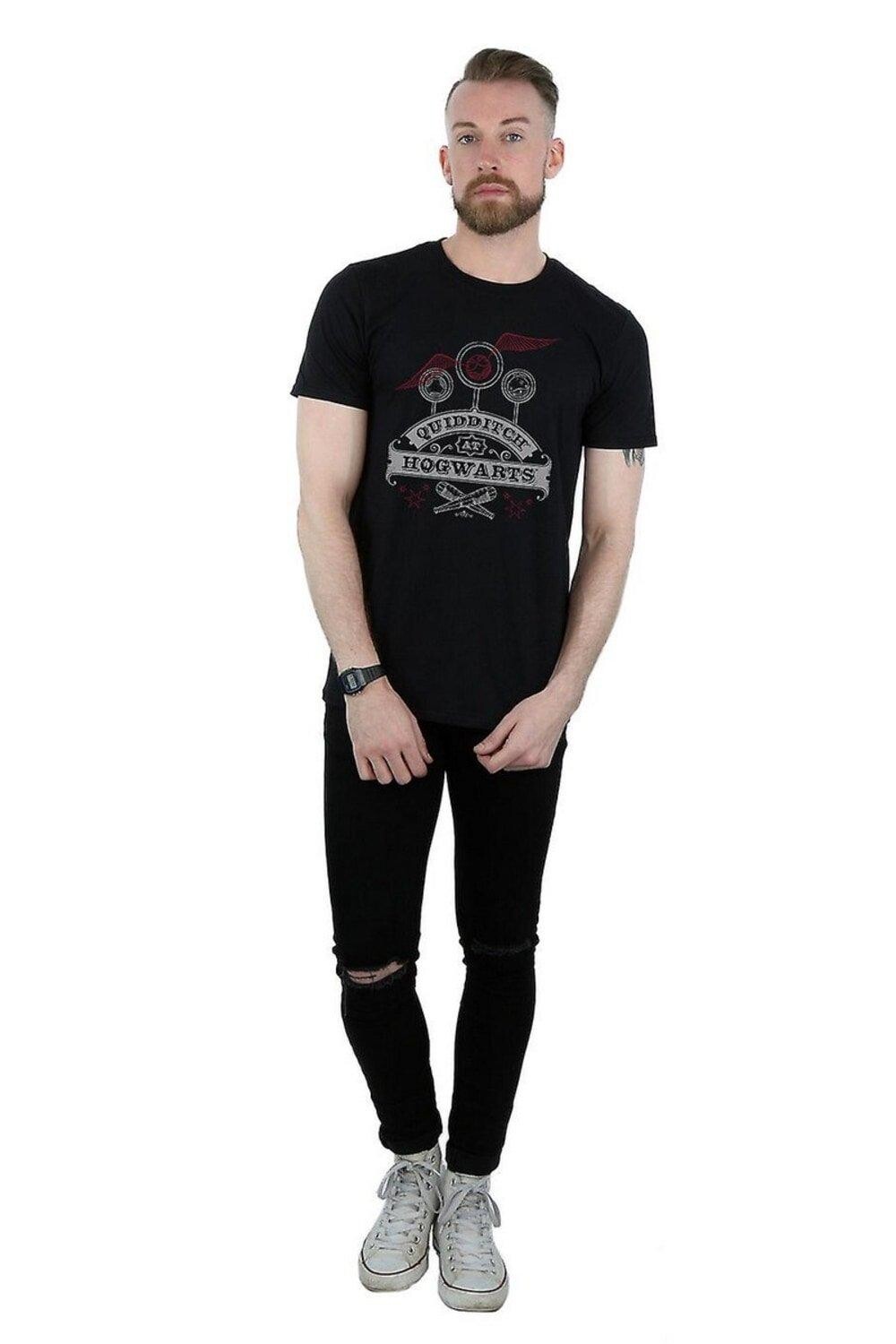 Хлопковая футболка для квиддича в Хогвартсе Harry Potter, черный
Хлопковая футболка для квиддича в Хогвартсе Harry Potter, черный