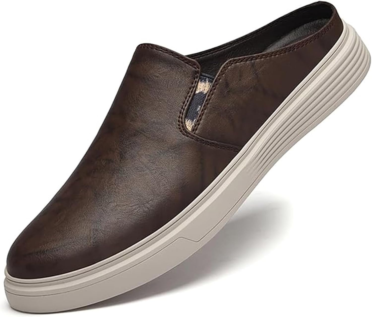 Мужские туфли-лоферы из натуральной кожи без застежки с эластичной вставкой, с круглым носком и открытой пяткой Xinduoyu, коричневый
Мужские туфли-лоферы из натуральной кожи без застежки с эластичной вставкой, с круглым носком и открытой пяткой Xinduoyu, коричневый