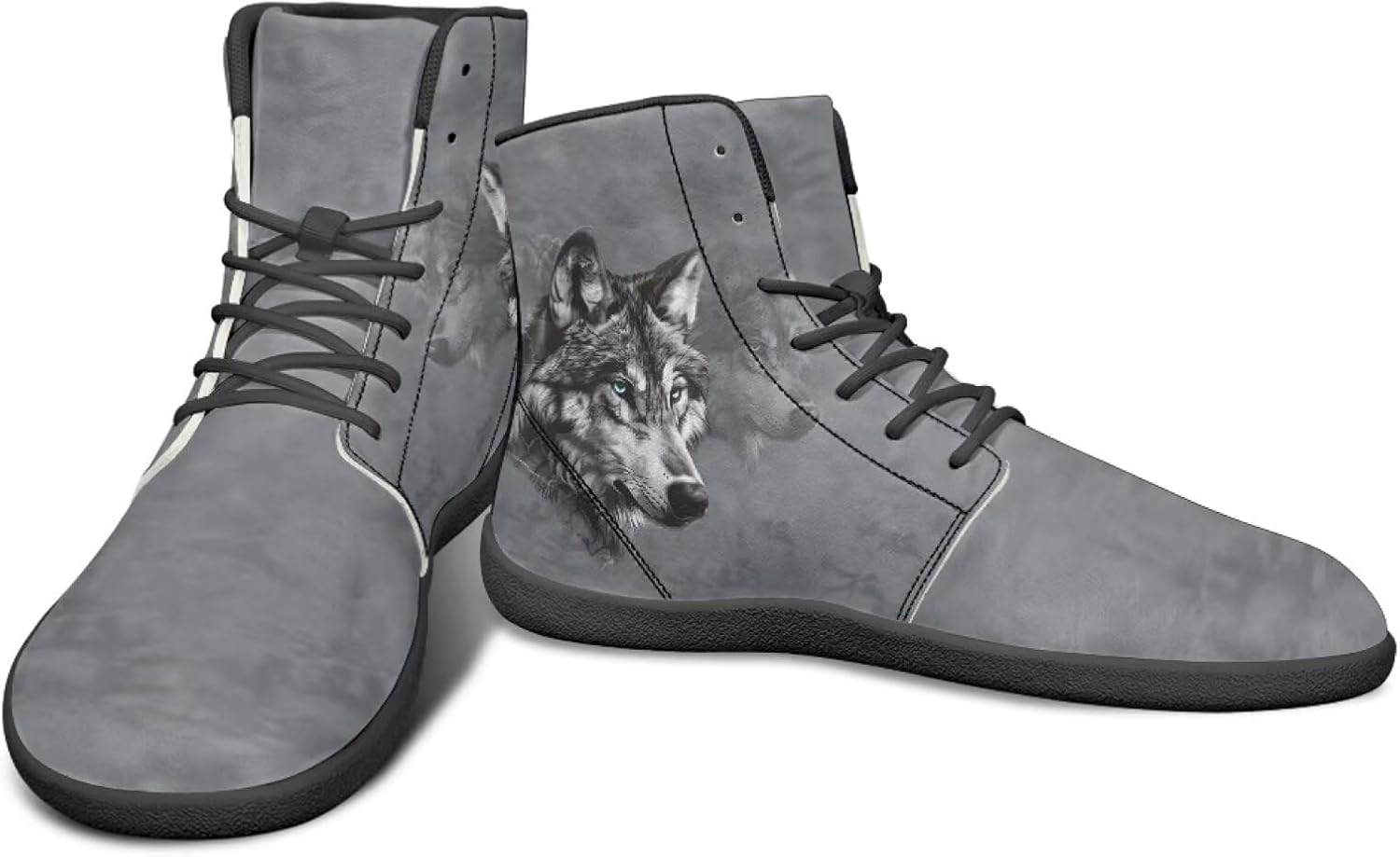 Мужские кроссовки с высокой посадкой и рисунком животных без подошвы с нулевым перепадом, с резиновой подошвой для бега, походов и путешествий Watdotory, серый
Мужские кроссовки с высокой посадкой и рисунком животных без подошвы с нулевым перепадом, с резиновой подошвой для бега, походов и путешествий Watdotory, серый