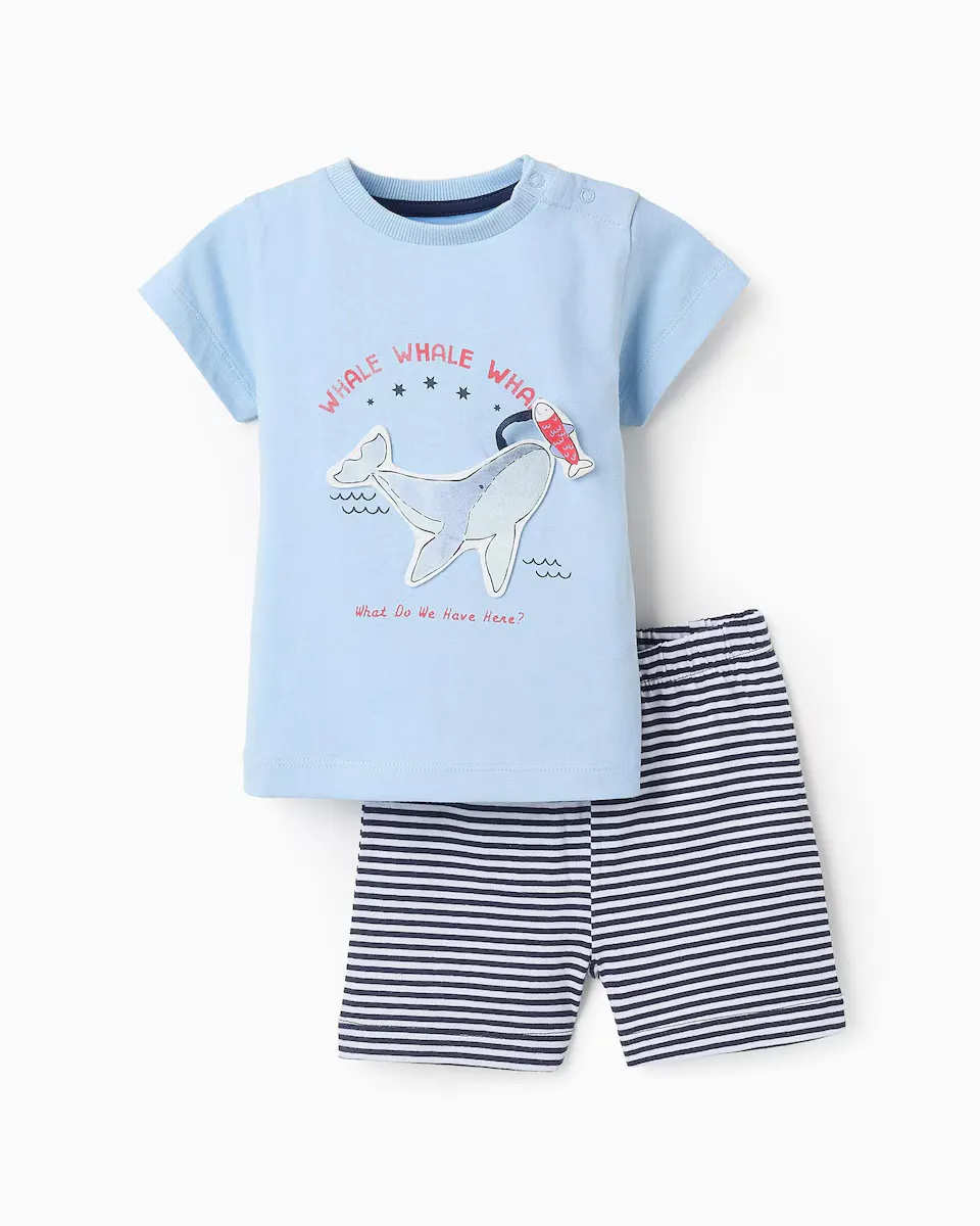 Короткая пижама для мальчика 100% хлопок Zippy, светло-голубой
Короткая пижама для мальчика 100% хлопок Zippy, светло-голубой