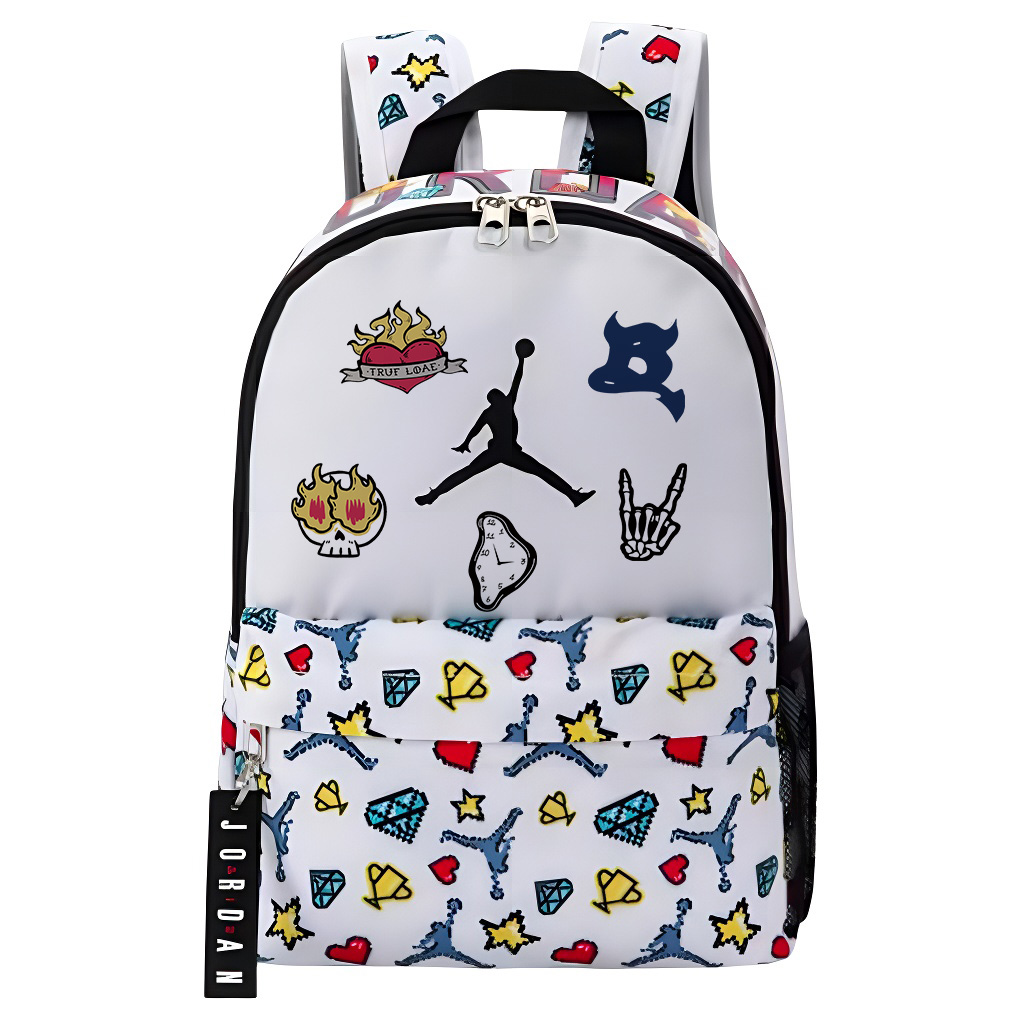 Jordan Полиэстеровый рюкзак женский белый, Heart Flame
Jordan Полиэстеровый рюкзак женский белый, Heart Flame