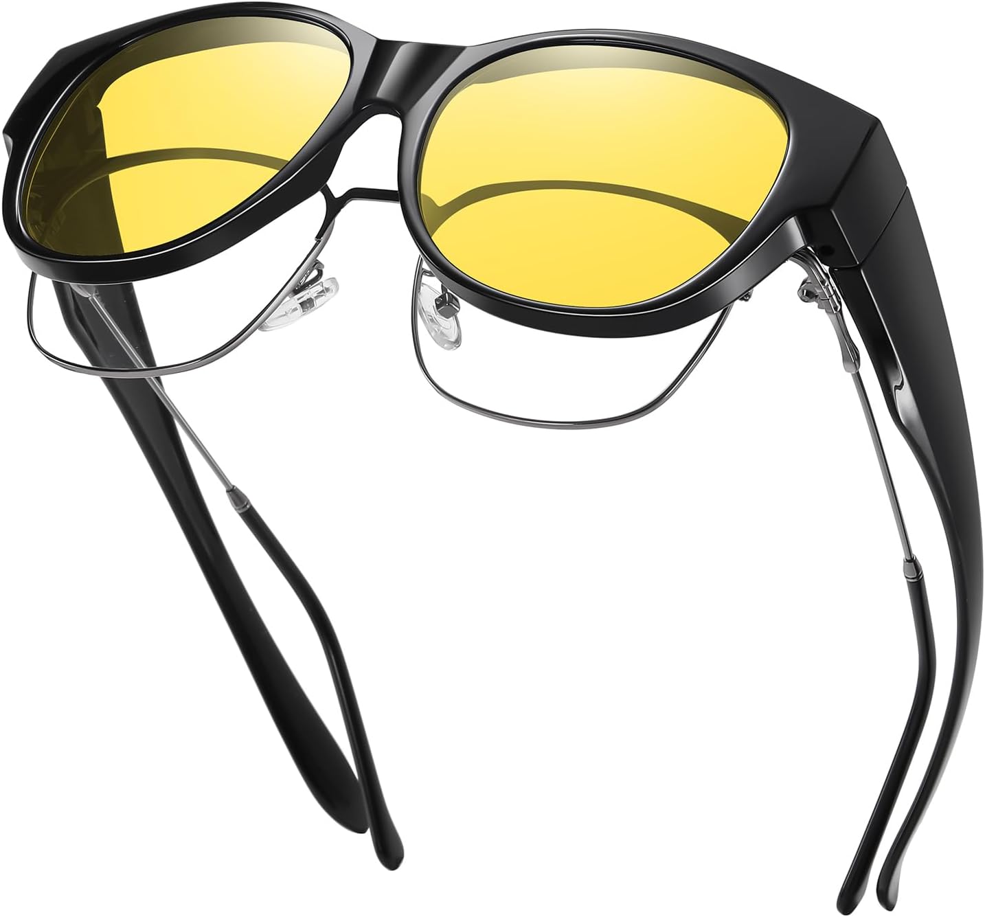 Солнцезащитные очки GEGURI Fit Over Glasses с поляризацией, для женщин и мужчин, стильный дизайн «кошачий глаз», 100% защита от УФ-излучения, L Size Black Frame Night Vision Lens 01
Солнцезащитные очки GEGURI Fit Over Glasses с поляризацией, для женщин и мужчин, стильный дизайн «кошачий глаз», 100% защита от УФ-излучения, L Size Black Frame Night Vision Lens 01