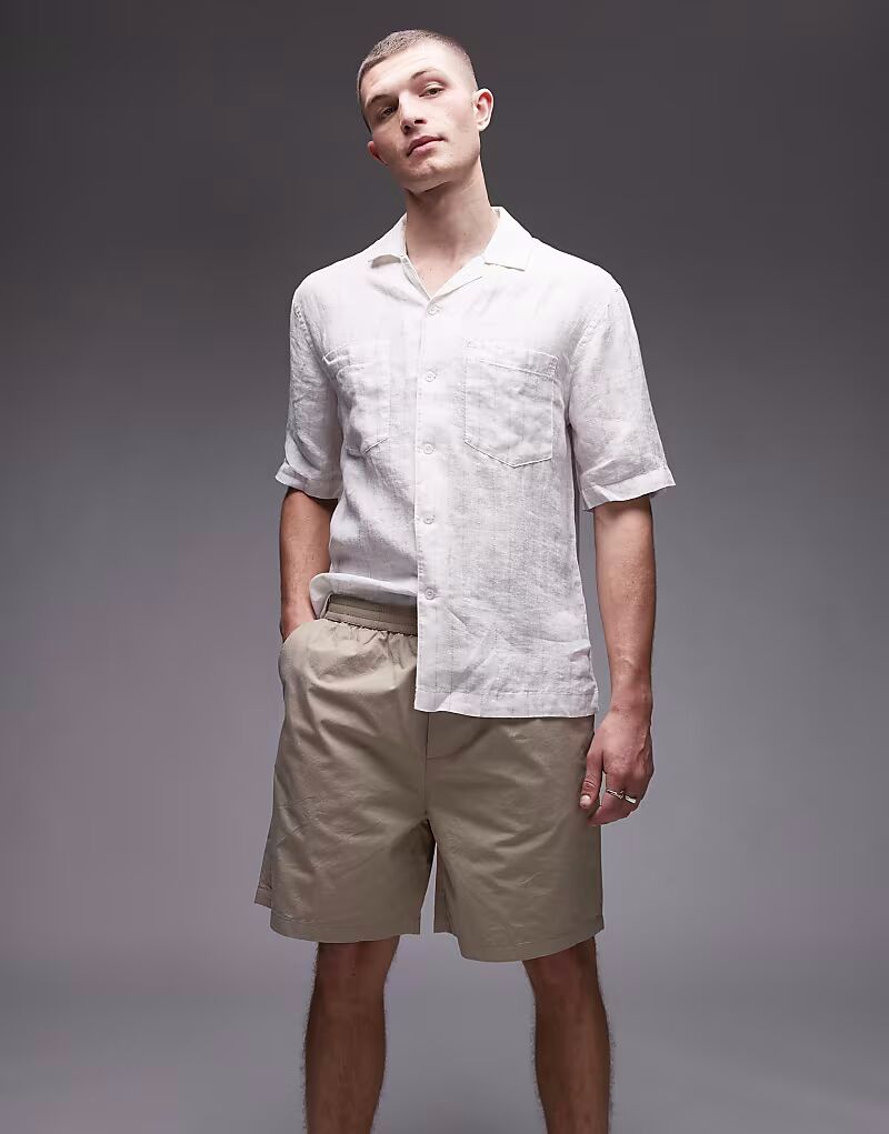 Шорты-накидки ARKET из хлопка бежевого цвета
Шорты-накидки ARKET из хлопка бежевого цвета