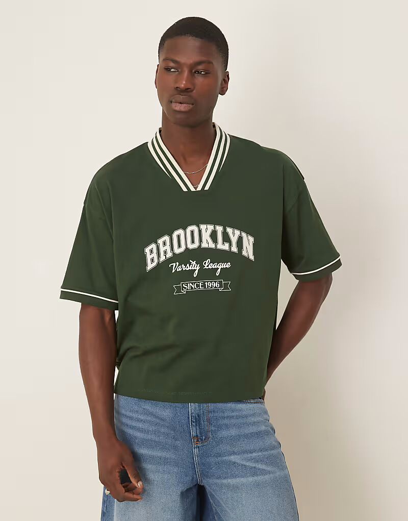 Футболка свободного кроя ASOS DESIGN свободного кроя со спортивной графикой зеленого цвета, Зеленый, Футболка свободного кроя ASOS DESIGN свободного кроя со спортивной графикой зеленого цвета
Футболка свободного кроя ASOS DESIGN свободного кроя со спортивной графикой зеленого цвета, Зеленый, Футболка свободного кроя ASOS DESIGN свободного кроя со спортивной графикой зеленого цвета