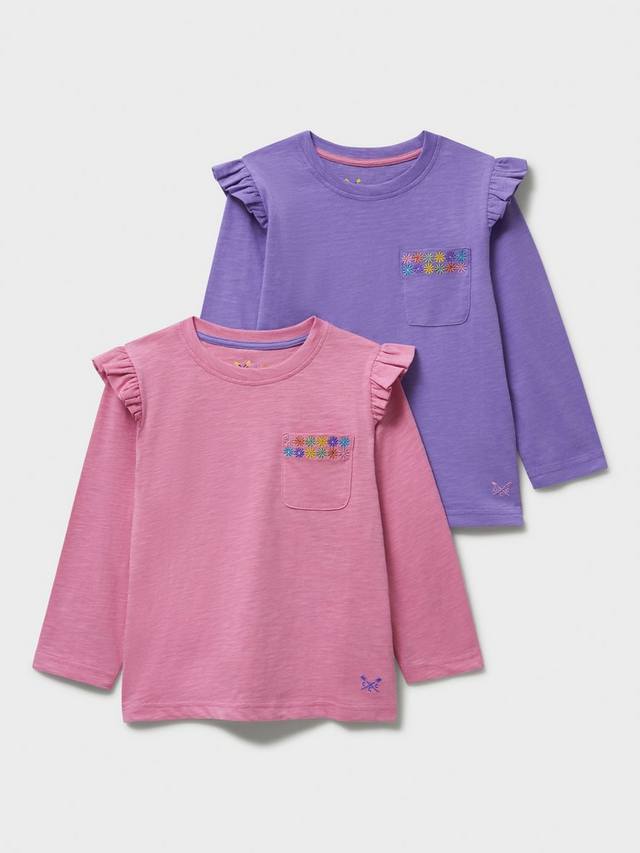 Детский топ с длинными рукавами и рюшами на плечах Crew Clothing, Pack of 2, Pastel Pink/Purple
Детский топ с длинными рукавами и рюшами на плечах Crew Clothing, Pack of 2, Pastel Pink/Purple