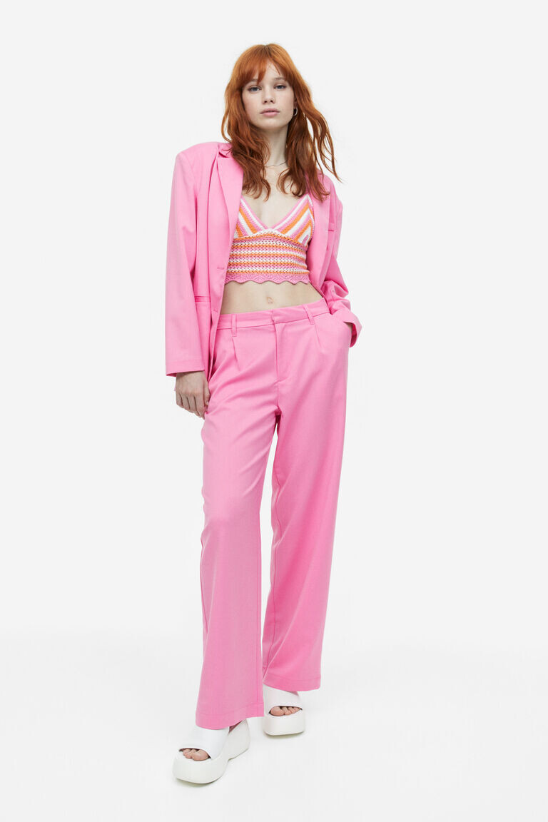 Индивидуальные брюки H&M, розовый 
Индивидуальные брюки H&M, розовый