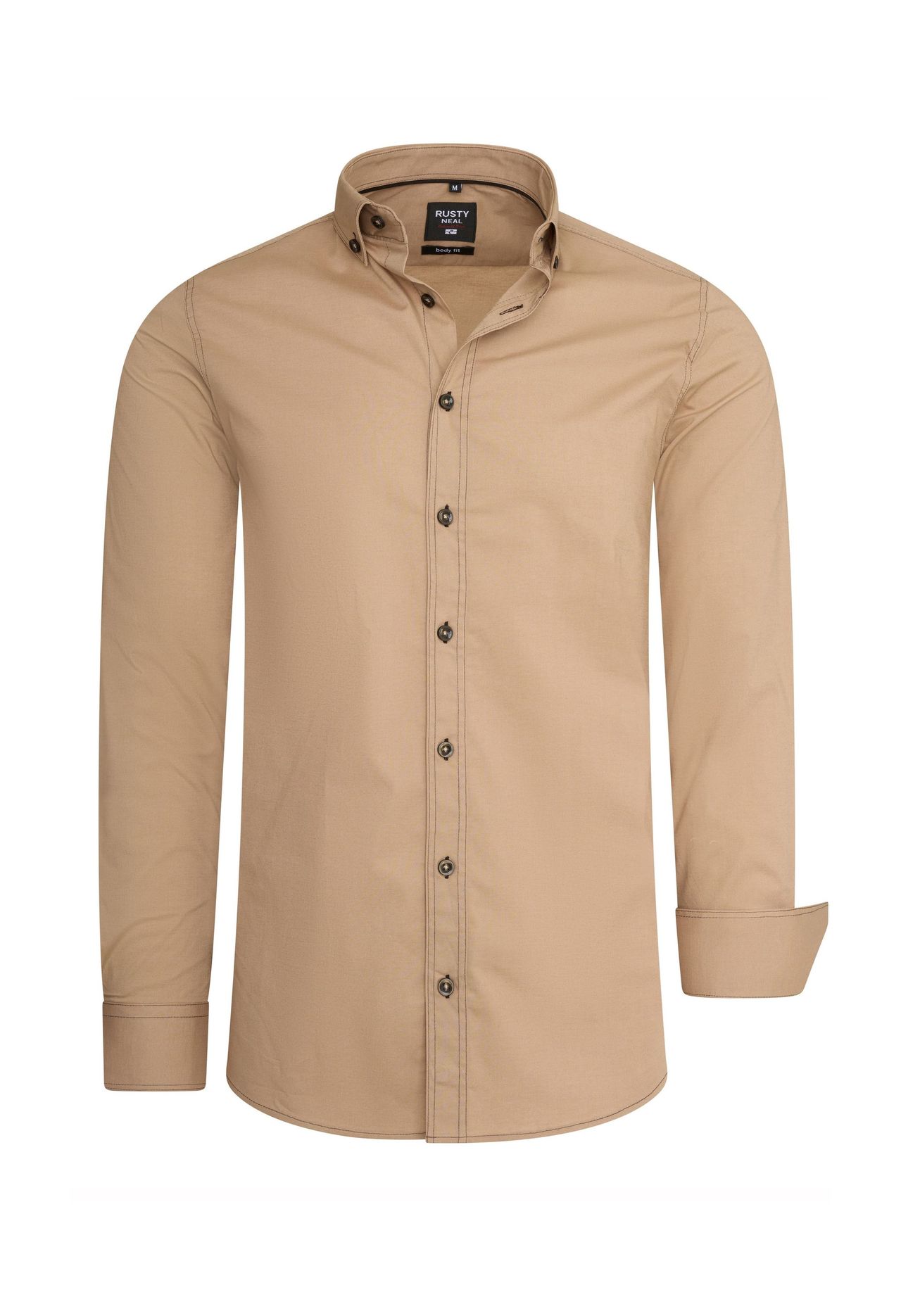 Рубашка с длинными рукавами и тонкой контрастной строчкой RUSTY NEAL, коричневый
Рубашка с длинными рукавами и тонкой контрастной строчкой RUSTY NEAL, коричневый