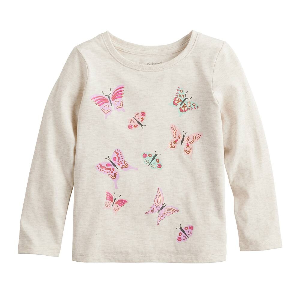 Футболка Jumping Beans с длинными рукавами и рисунком для девочек 4–12 лет, цвет Oatmeal Butterflies
Футболка Jumping Beans с длинными рукавами и рисунком для девочек 4–12 лет, цвет Oatmeal Butterflies