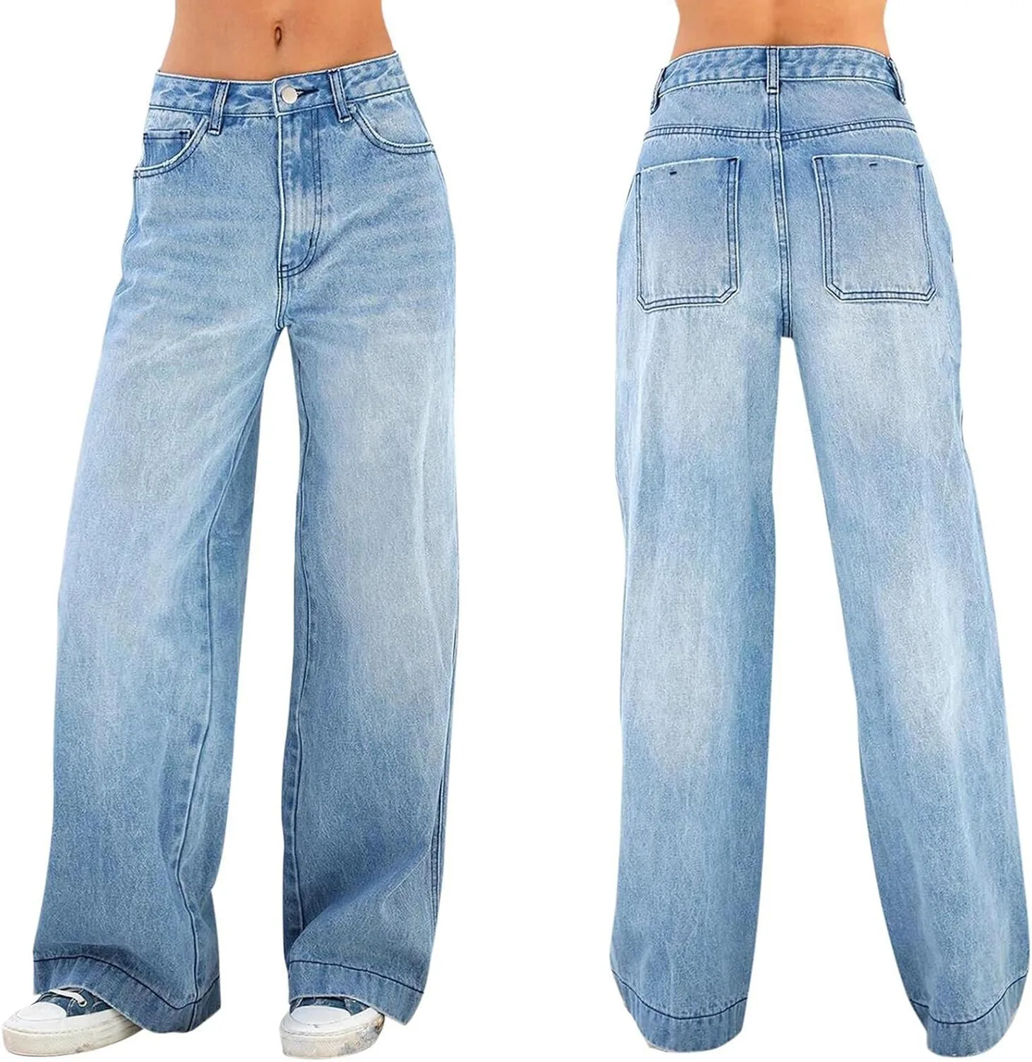 Прямые джинсы для женщин Mid Waisted Casual Stretchy Loose UqAbs
Прямые джинсы для женщин Mid Waisted Casual Stretchy Loose UqAbs