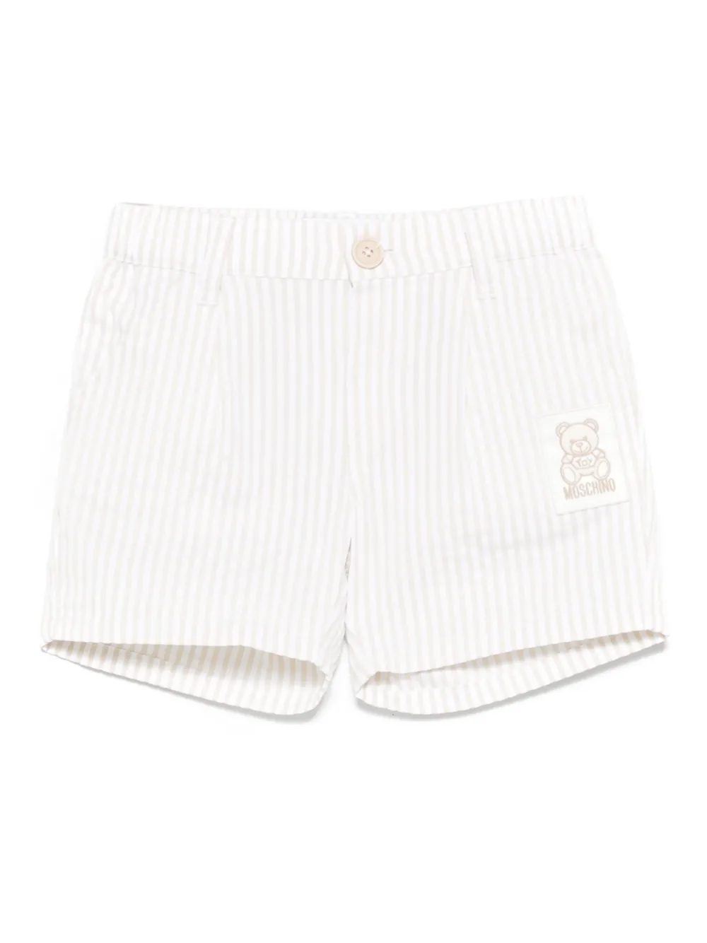 Шорты в полоску Moschino Kids, нейтральный
Шорты в полоску Moschino Kids, нейтральный