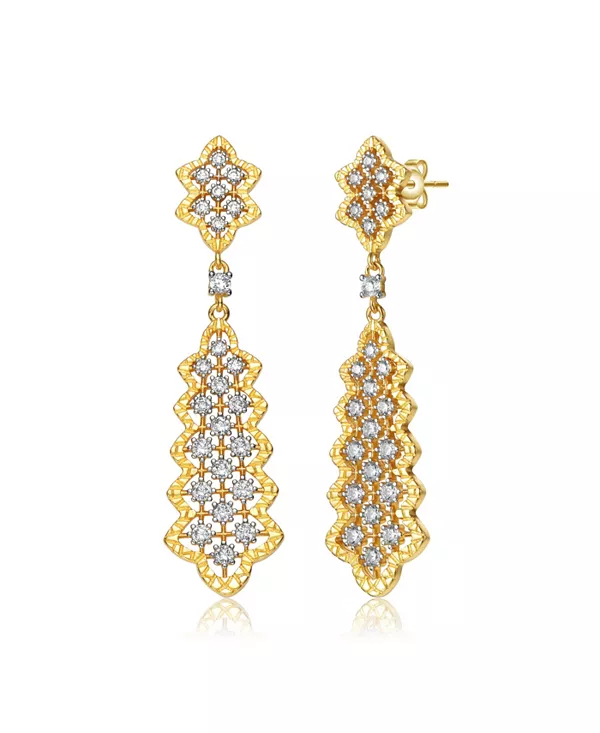 Серьги-Подвески с кубическим цирконием, покрытые 14-каратным золотом Rachel Glauber, gold
Серьги-Подвески с кубическим цирконием, покрытые 14-каратным золотом Rachel Glauber, gold