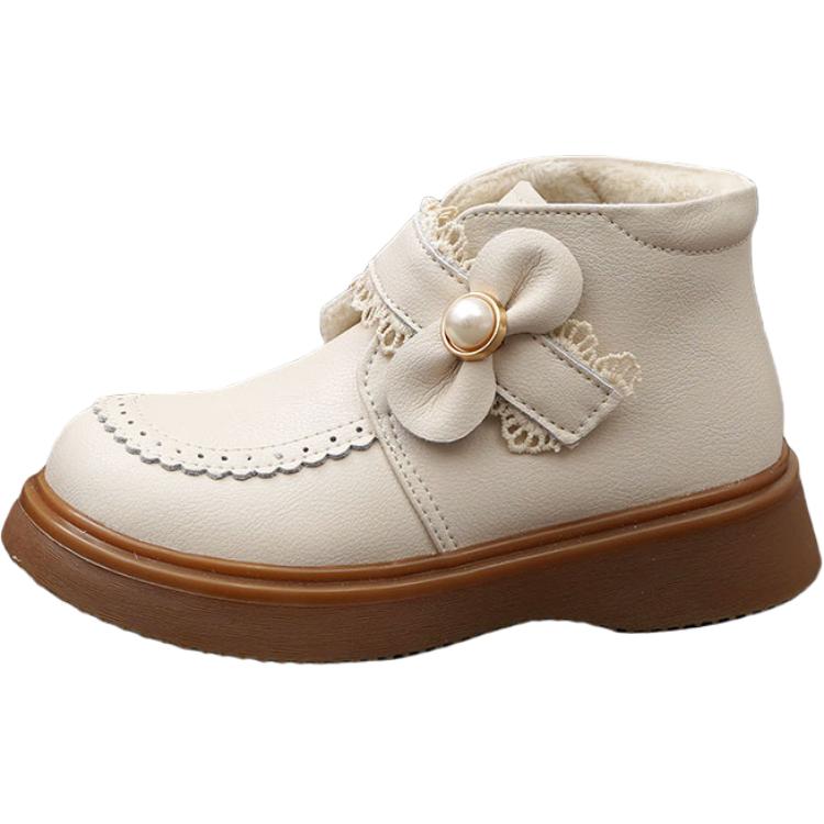 Детские сапоги с низким голенищем, противоскользящие, износостойкие Idyllic, экрю 
Детские сапоги с низким голенищем, противоскользящие, износостойкие Idyllic, экрю