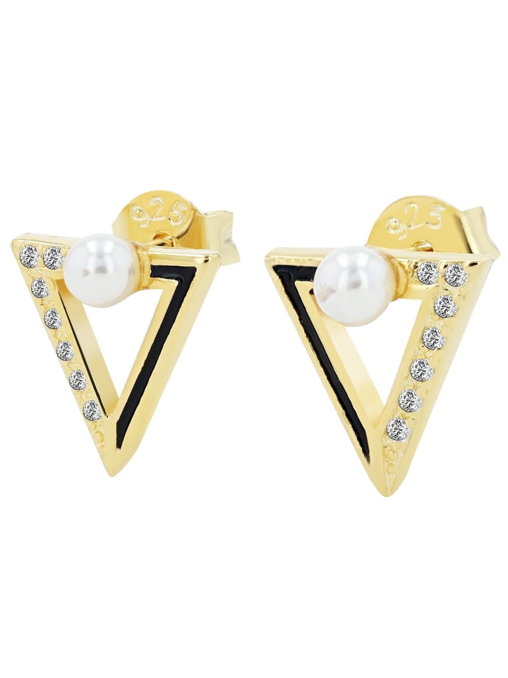 Adeliás Женские серьги - серьги-гвоздики из серебра 925 пробы с золотой жемчужиной
Adeliás Женские серьги - серьги-гвоздики из серебра 925 пробы с золотой жемчужиной