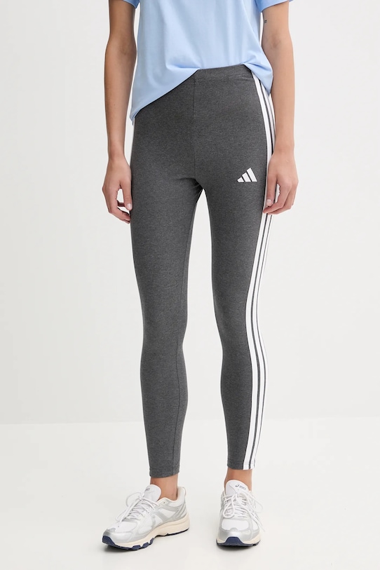 Леггинсы Adidas Essentials 3-Stripes, серый/белый 
Леггинсы Adidas Essentials 3-Stripes, серый/белый
