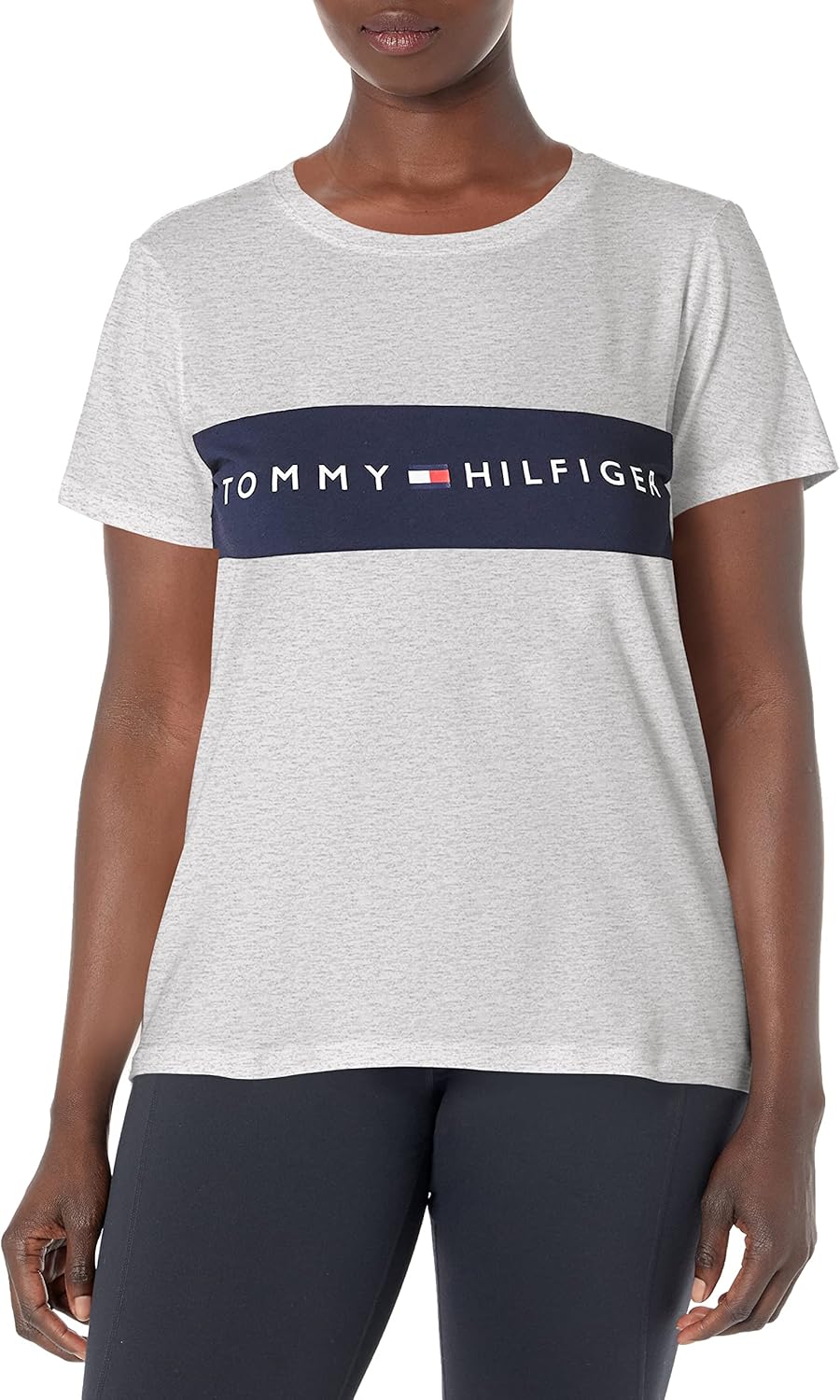 Женская футболка с полосатым логотипом Tommy Hilfiger, Pearl Heather Grey
Женская футболка с полосатым логотипом Tommy Hilfiger, Pearl Heather Grey