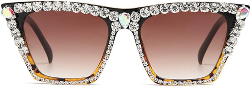 Солнцезащитные очки ICARA увеличенного размера в винтажном стиле, квадратной формы, для женщин и мужчин - защита от УФ-излучения UV400, ручная работа, украшены стразами, Black/Double Tea
Солнцезащитные очки ICARA увеличенного размера в винтажном стиле, квадратной формы, для женщин и мужчин - защита от УФ-излучения UV400, ручная работа, украшены стразами, Black/Double Tea