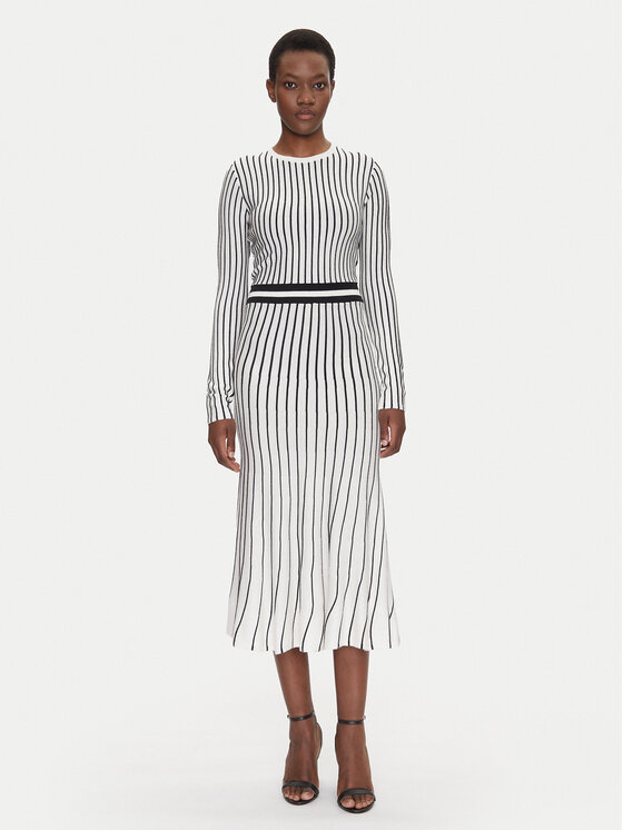 Облегающее трикотажное платье FS25SD5002K501N8 Fracomina, белый 
Облегающее трикотажное платье FS25SD5002K501N8 Fracomina, белый