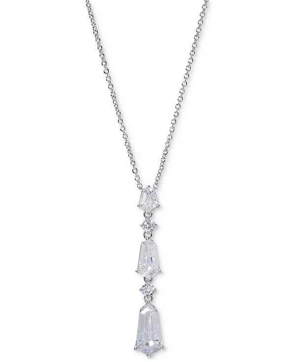 Ожерелье-Лариат из кубического циркония серебристого оттенка, 16 дюймов + удлинитель 2 дюйма, эксклюзивно в Macy's Eliot Danori, silver
Ожерелье-Лариат из кубического циркония серебристого оттенка, 16 дюймов + удлинитель 2 дюйма, эксклюзивно в Macy's Eliot Danori, silver