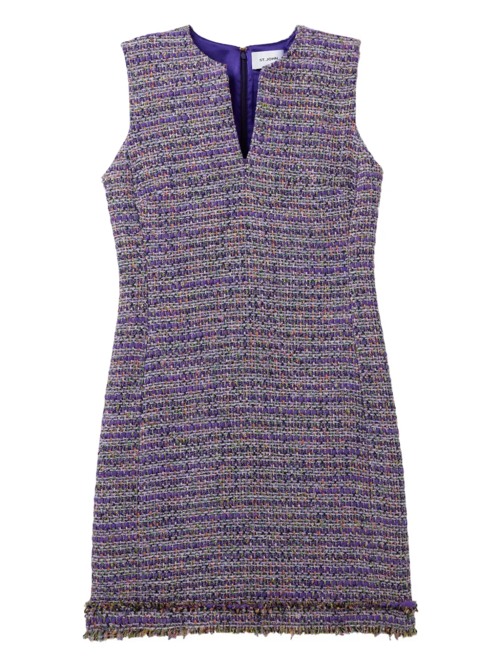 Твидовое платье с люрексом St. John, фиолетовый
Твидовое платье с люрексом St. John, фиолетовый