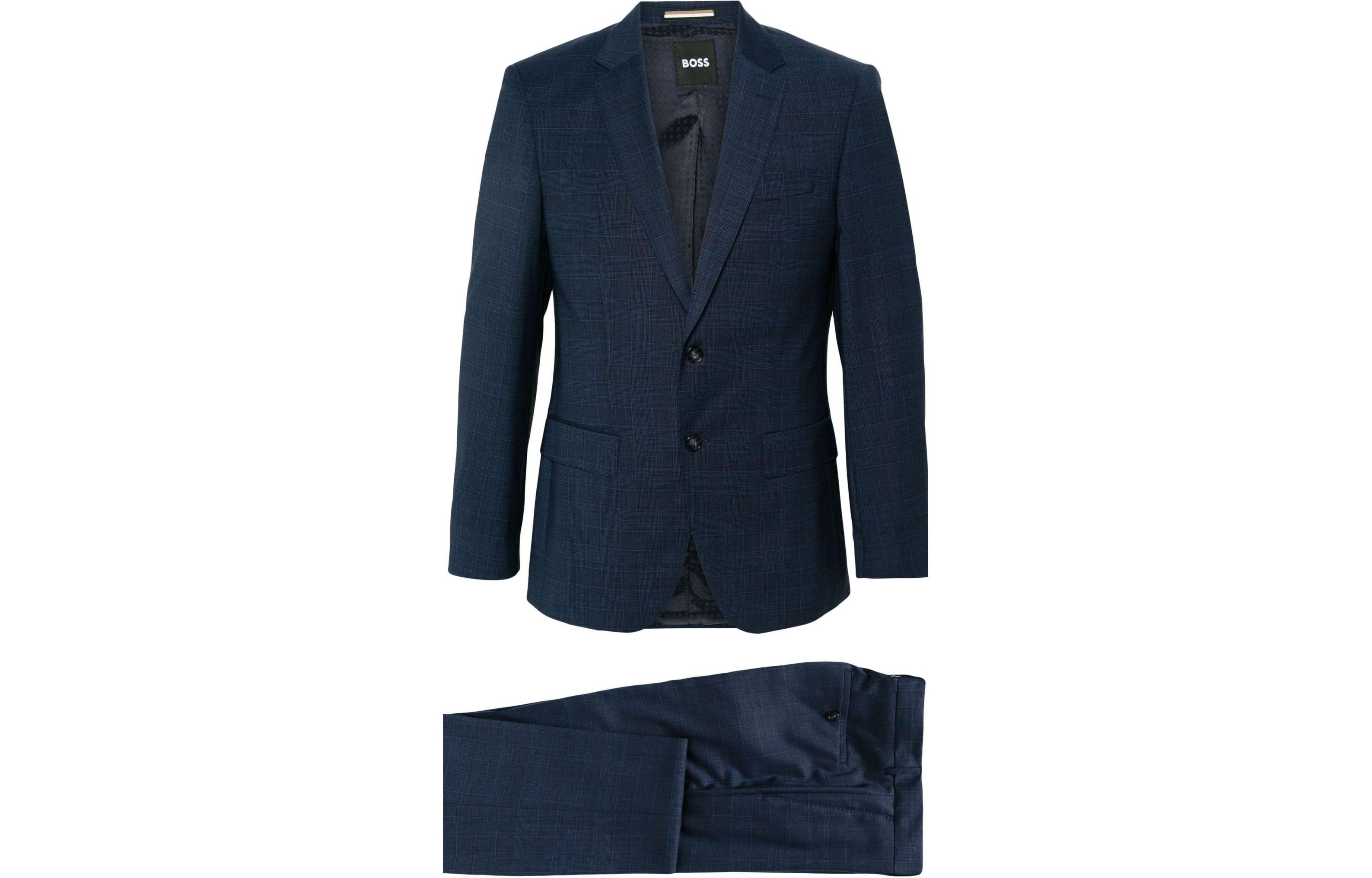 HUGO BOSS Мужской синий деловой костюм
HUGO BOSS Мужской синий деловой костюм