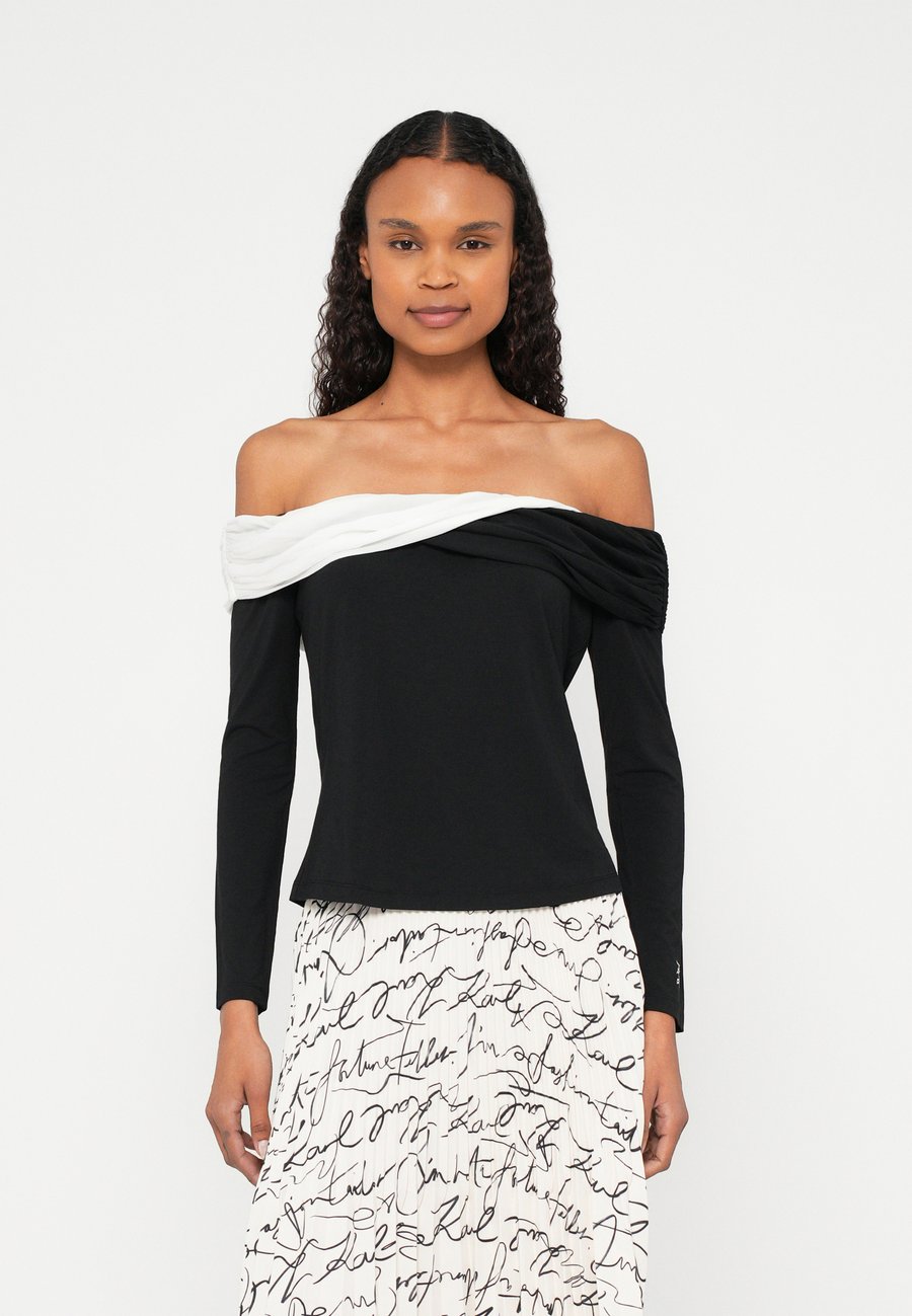 Топ KARL LAGERFELD ELEGANT, White/Black/Black
Топ KARL LAGERFELD ELEGANT, White/Black/Black