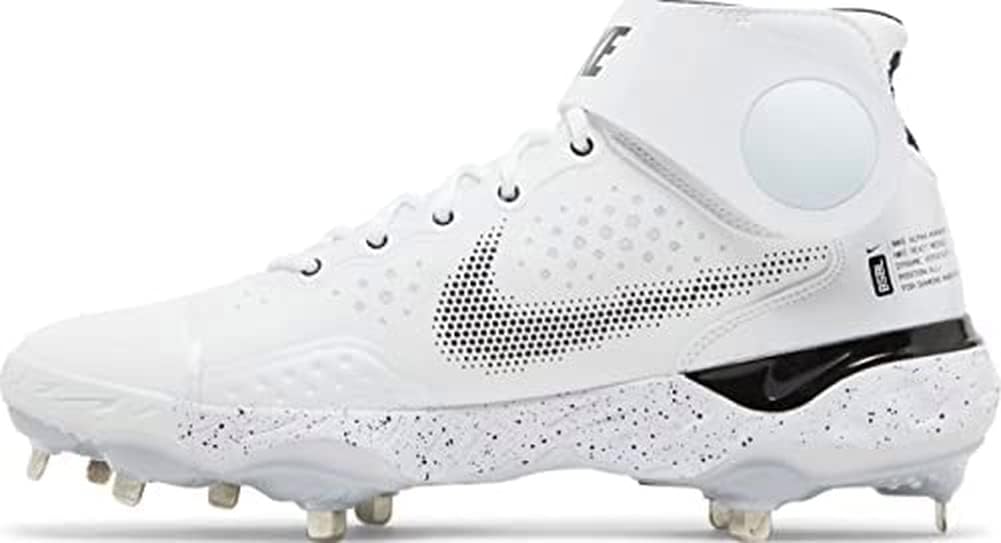 Бейсбольные бутсы Nike React Alpha Huarache Elite 3 Mid Metal, White/Black
Бейсбольные бутсы Nike React Alpha Huarache Elite 3 Mid Metal, White/Black