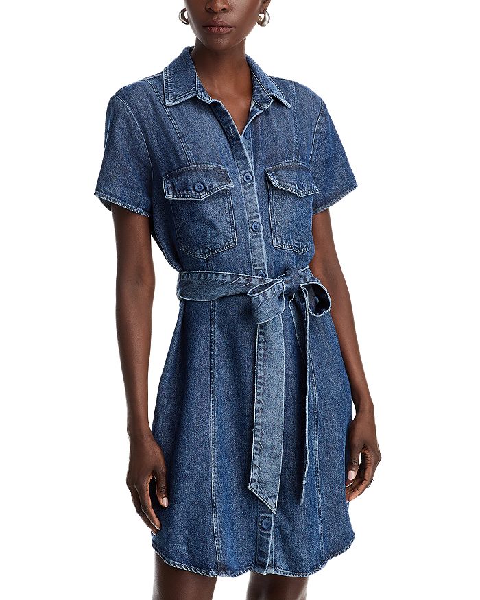 Платье-рубашка с короткими рукавами и швами Bella Dahl, синий
Платье-рубашка с короткими рукавами и швами Bella Dahl, синий