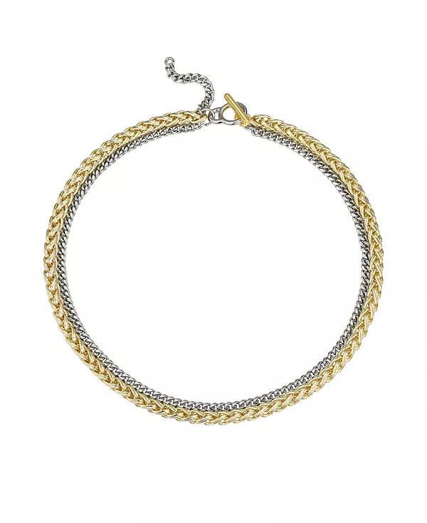 Двухцветное цепочное текстурированное ожерелье из 14-каратного золота Macy'S, gold
Двухцветное цепочное текстурированное ожерелье из 14-каратного золота Macy'S, gold